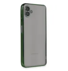 Samsung Galaxy A04 Kılıf Lensli Silikon - Yeşil