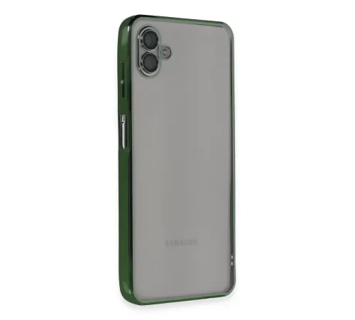 Samsung Galaxy A04 Kılıf Lensli Silikon - Yeşil