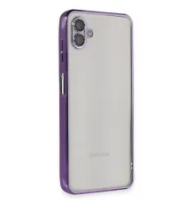 Samsung Galaxy A04 Kılıf Lensli Silikon - Mor