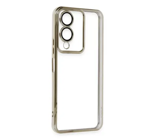 Vivo Y17S Kılıf Lensli Silikon - Gold