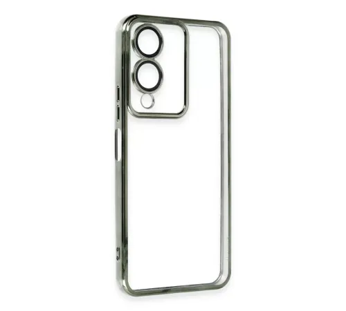 Vivo Y17S Kılıf Lensli Silikon - Yeşil