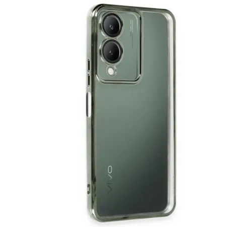 Vivo Y17S Kılıf Lensli Silikon - Yeşil