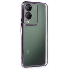 Vivo Y17S Kılıf Lensli Silikon - Mor
