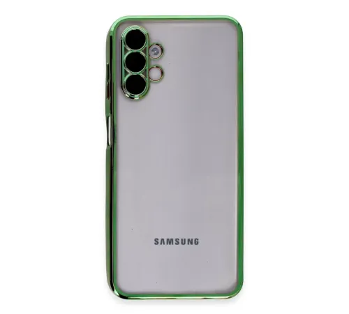 Samsung Galaxy A04S Kılıf Lensli Silikon - Yeşil