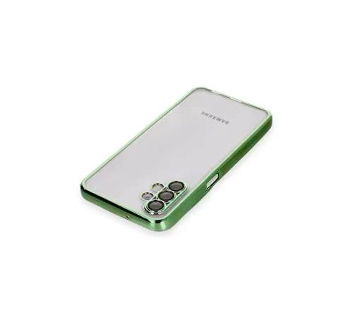 Samsung Galaxy A04S Kılıf Lensli Silikon - Yeşil