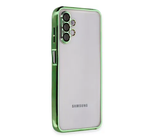 Samsung Galaxy A04S Kılıf Lensli Silikon - Yeşil