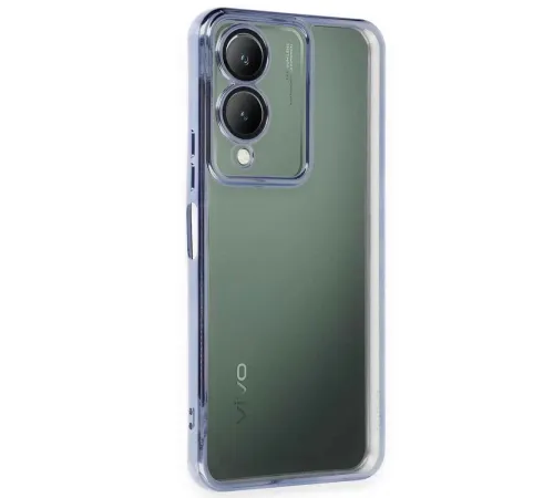 Vivo Y17S Kılıf Lensli Silikon - Açık Mavi