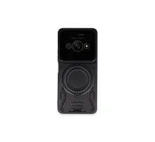 Xiaomi Poco C61 Kılıf Joy Lens Standlı Kapak - Siyah