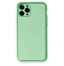 Apple iPhone 11 Pro Kılıf Coco Deri Silikon Kapak - Açık Yeşil