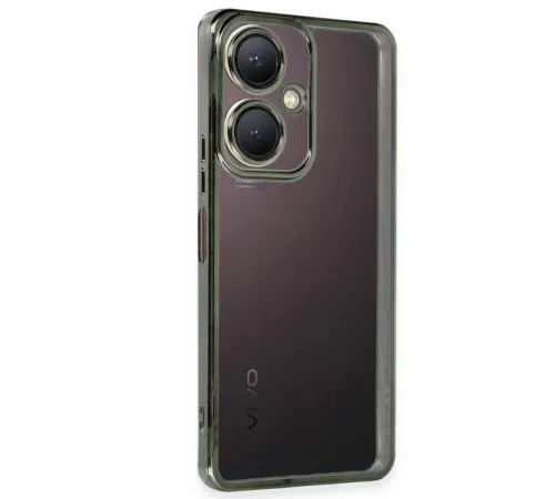 Vivo Y27 Kılıf Lensli Silikon - Yeşil