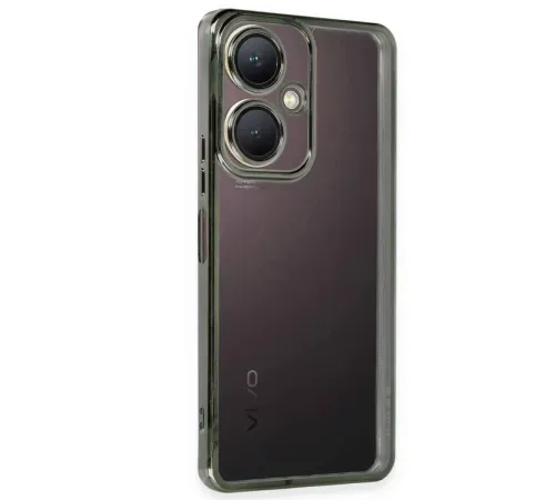 Vivo Y27 Kılıf Lensli Silikon - Yeşil