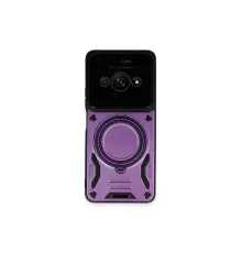 Xiaomi Poco C61 Kılıf Joy Lens Standlı Kapak - Mor