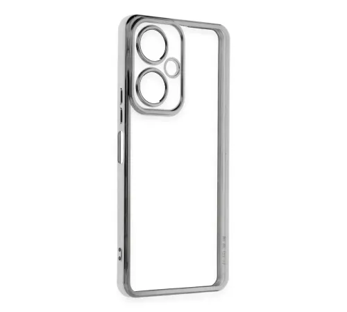 Vivo Y27 Kılıf Lensli Silikon - Gümüş