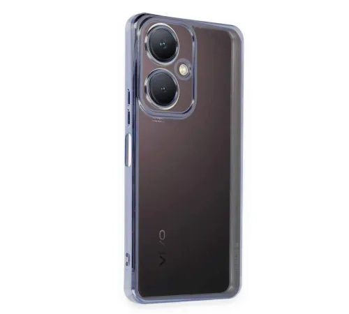 Vivo Y27 Kılıf Lensli Silikon - Açık Mavi