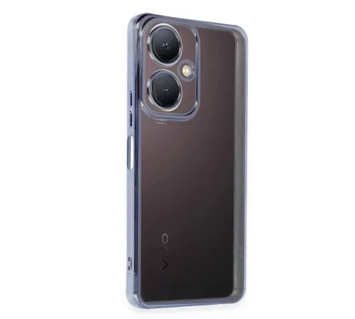 Vivo Y27 Kılıf Lensli Silikon - Açık Mavi
