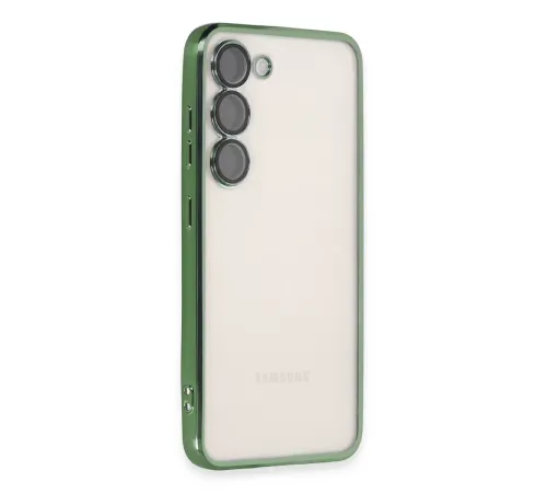 Samsung Galaxy S24 Kılıf Lensli Silikon - Yeşil