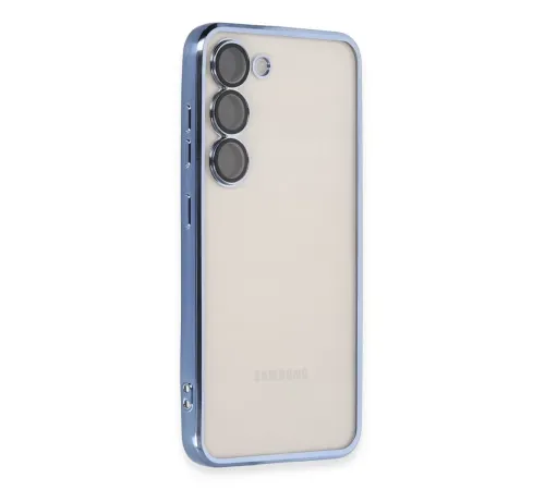 Samsung Galaxy S24 Kılıf Lensli Silikon - Açık Mavi