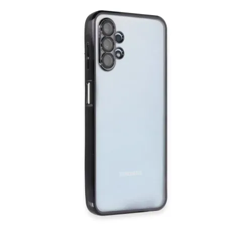 Samsung Galaxy A13 4G Kılıf Lensli Silikon - Siyah