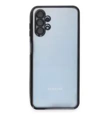Samsung Galaxy A13 4G Kılıf Lensli Silikon - Siyah