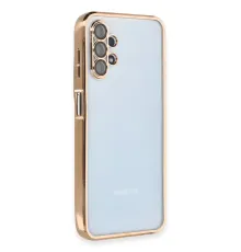 Samsung Galaxy A13 4G Kılıf Lensli Silikon - Gold