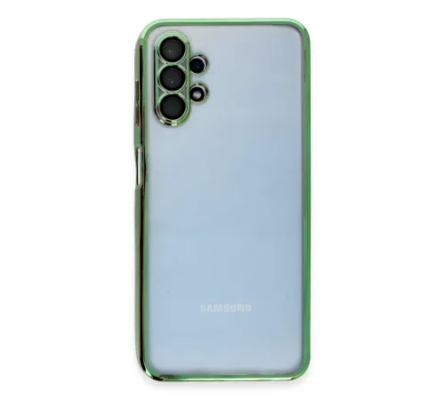 Samsung Galaxy A13 4G Kılıf Lensli Silikon - Yeşil