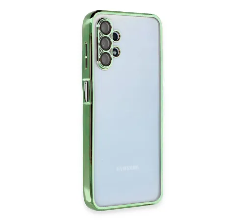 Samsung Galaxy A13 4G Kılıf Lensli Silikon - Yeşil