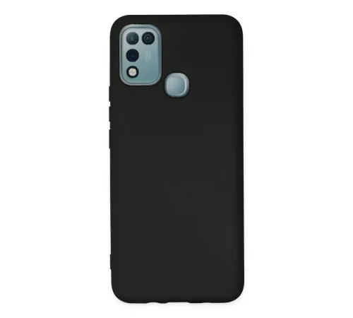 İnfinix Hot 10 Play Kılıf Nano içi Kadife Silikon - Siyah