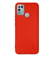 İnfinix Hot 10 Play Kılıf Nano içi Kadife Silikon - Kırmızı