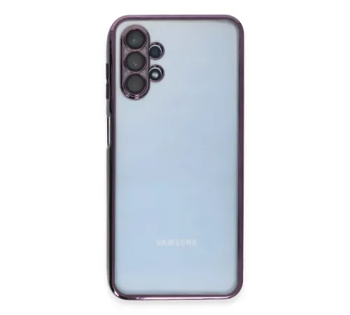 Samsung Galaxy A13 4G Kılıf Lensli Silikon - Mor