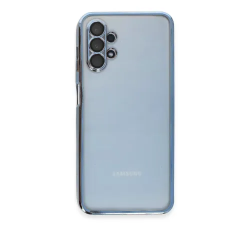Samsung Galaxy A13 4G Kılıf Lensli Silikon - Açık Mavi