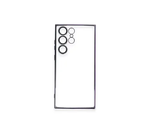 Samsung Galaxy S24 Ultra Kılıf Lensli Silikon - Siyah
