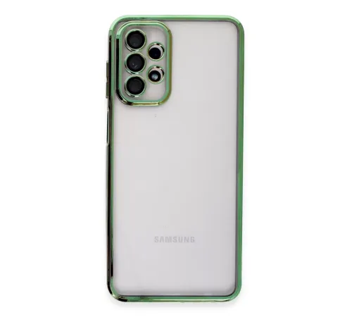 Samsung Galaxy A23 4G Kılıf Lensli Silikon - Yeşil