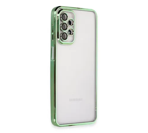 Samsung Galaxy A23 4G Kılıf Lensli Silikon - Yeşil