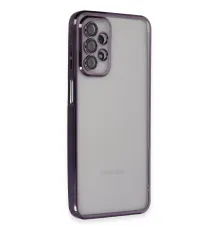 Samsung Galaxy A23 4G Kılıf Lensli Silikon - Mor