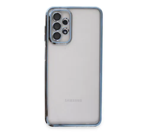 Samsung Galaxy A23 4G Kılıf Lensli Silikon - Açık Mavi