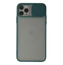Apple iPhone 11 Pro Kılıf Palm Buzlu Kamera Sürgülü Silikon - Yeşil