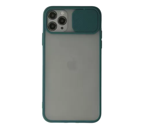 Apple iPhone 11 Pro Kılıf Palm Buzlu Kamera Sürgülü Silikon - Yeşil