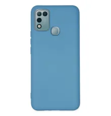 İnfinix Hot 10 Play Kılıf Nano içi Kadife Silikon - Mavi