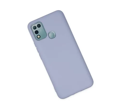 İnfinix Hot 10 Play Kılıf Nano içi Kadife Silikon - Lila