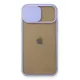 Apple iPhone 11 Pro Kılıf Palm Buzlu Kamera Sürgülü Silikon - Lila