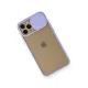Apple iPhone 11 Pro Kılıf Palm Buzlu Kamera Sürgülü Silikon - Lila