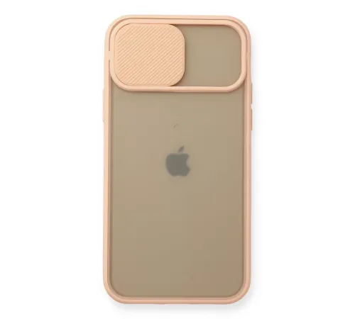 Apple iPhone 11 Pro Kılıf Palm Buzlu Kamera Sürgülü Silikon - Pembe