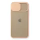 Apple iPhone 11 Pro Kılıf Palm Buzlu Kamera Sürgülü Silikon - Pembe
