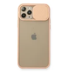 Apple iPhone 11 Pro Kılıf Palm Buzlu Kamera Sürgülü Silikon - Pembe