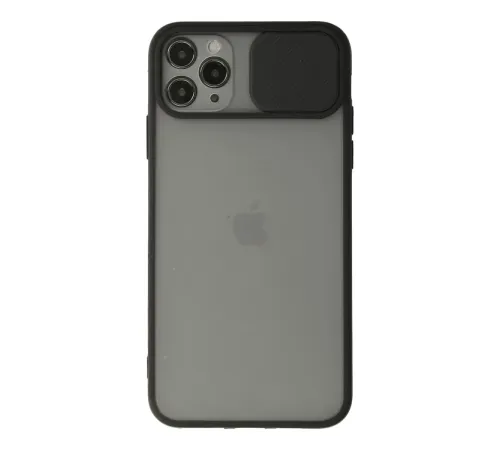 Apple iPhone 11 Pro Kılıf Palm Buzlu Kamera Sürgülü Silikon - Siyah