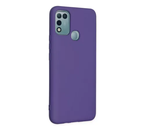İnfinix Hot 10 Play Kılıf Nano içi Kadife Silikon - Mor