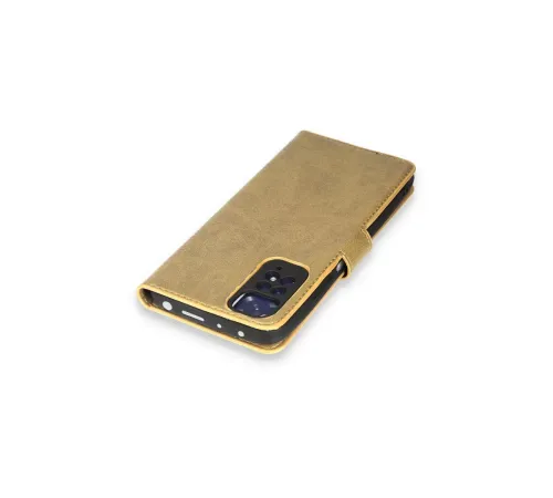 Xiaomi Redmi Note 11 Pro Kılıf Trend S Plus Kapaklı Kılıf - Gold