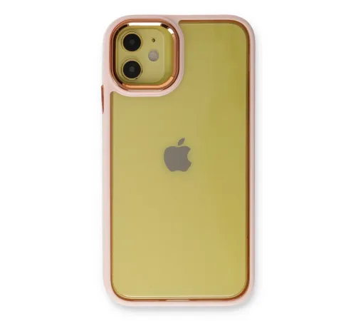 Apple iPhone 12 Kılıf Dora Kapak - Pudra