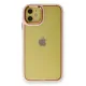 Apple iPhone 12 Kılıf Dora Kapak - Pudra