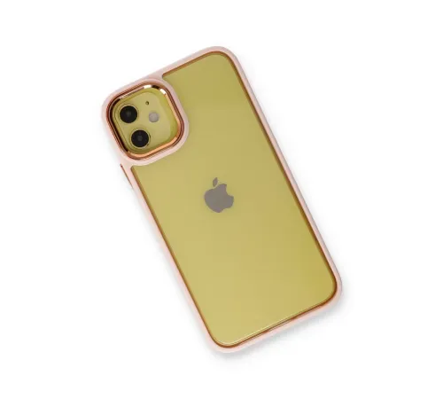 Apple iPhone 12 Kılıf Dora Kapak - Pudra